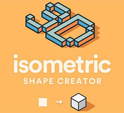 极品PS动作－3D立体像素：3D Isometric Shape Creator